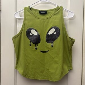 Cider Alien Graphic Tank Top
